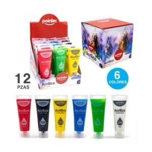 Acrilico grande 75 ml ( caja x 12 unidades )