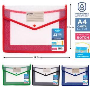 Archivador En Pvc Con Boton