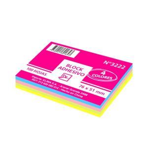 Block Adhesivo 4 colores 76x51mm