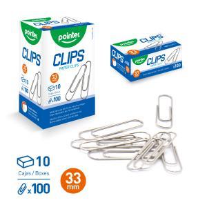 Clips redondos 33mm x 100