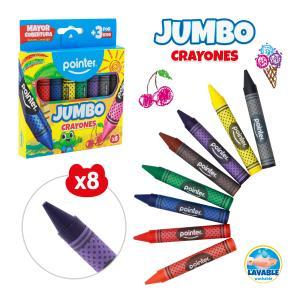 Crayones Jumbo x 8 colores