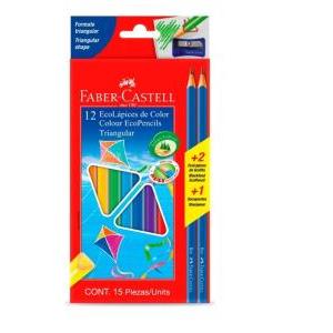 Eco Lapices faber Triangular x12 KIT