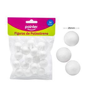 Esfera 25mm paquete por 16 unidades