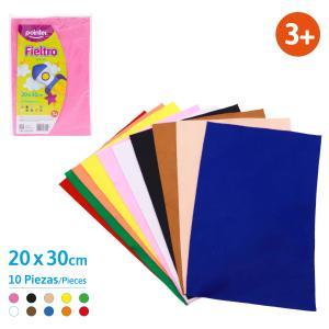 Fieltro en carta x10 colores surtidos