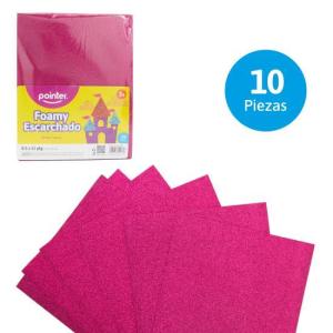 Goma eva A4 c/glitter x10