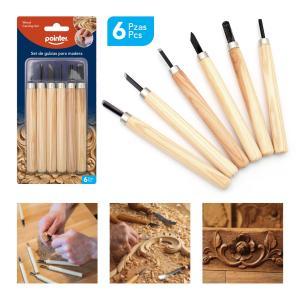 Gubias para madera set x 6 POINTER
