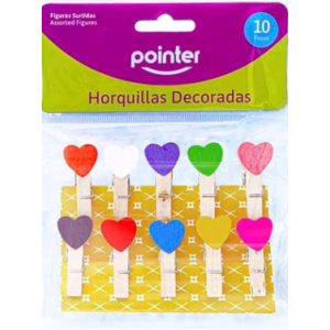 Horquillas POINTER decoradas CORAZON