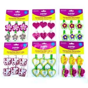 Horquillas POINTER decoradas CORAZON