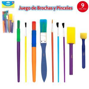 Juego de Brochas y Pinceles POINTER X 9 piezas