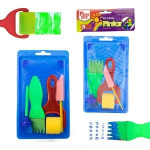 Kit para pintar 5 Piezas POINTER (bandeja, brocha, rodillo)