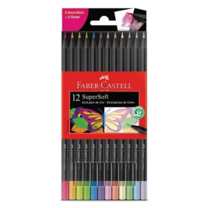 Lapices SUPERSOFT X 12 Unidades NEON Y PASTEL