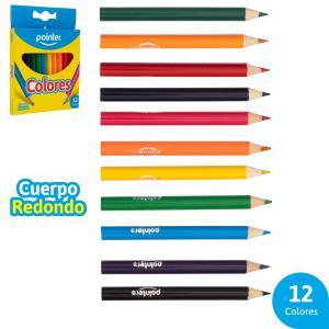 Lapices de Colores POINTER CORTOS X 12