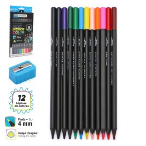 Lapices de colores BLACK INTENSE POINTER X 12