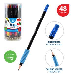 Lapiz POINTER con agarre de goma 2 hb (estuche x 48)
