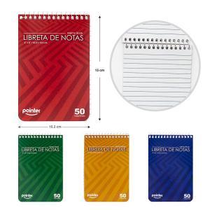 Libretas de Notas POINTER con espiral 50 hs