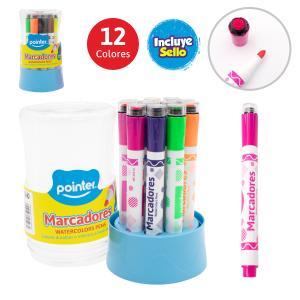 Marcadores De Colores Con Sellos