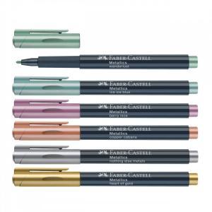 Marcadores Faber METALICOS X 6