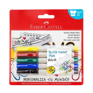 Marcadores Faber TELA set x5
