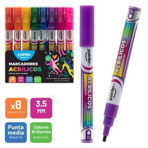 Marcadores POINTER ACRILICOS 3.5 mm