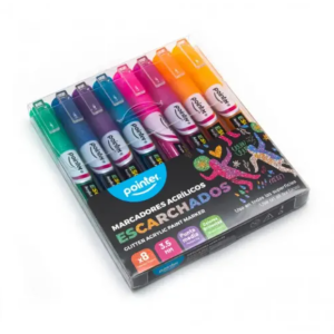 Marcadores POINTER ACRILICOS X 8 (estuche)