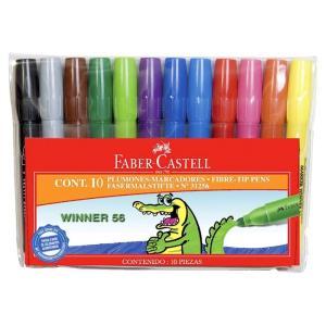 Marcadores x12 Gruesos Faber Castell