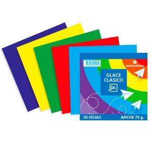 Papel Glase Clasico 30 hojas