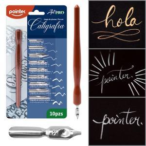 Plumas Califrafia set x 10 unidades