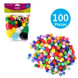 Pom pom multicolor POINTER x 100 unidades