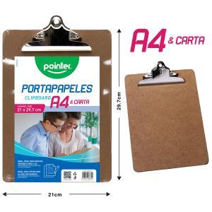 Portapapeles A4 de madera