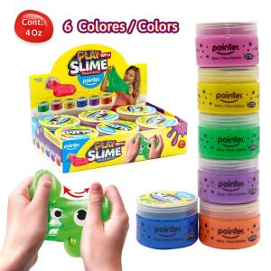 Slime POINTER en pote x 6 colores