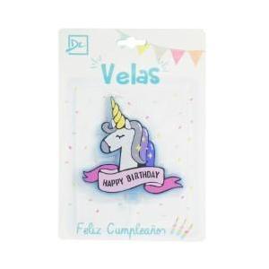 Vela plaqueta unicornio