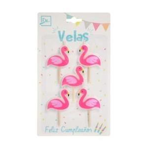 Velas flamencos x5