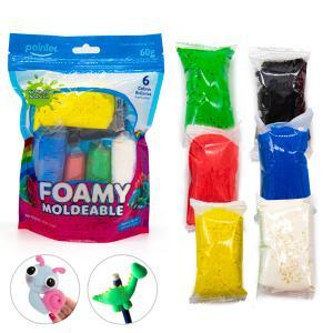 foamy moldeable x 6 colores comun 60 gs