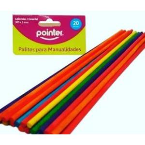 palitos redondo para manualidades color